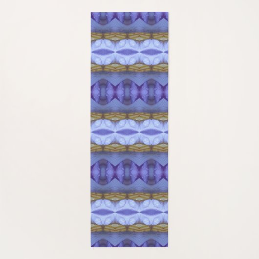 Lavender Crocus Ikat 6 Yogamat (Achterkant)
