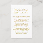 Lavender Cross Memorial Funeral Prayer Card Visitekaartje (Achterkant)