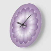 Lavender Cushion Flower Wall klok (Hoek)