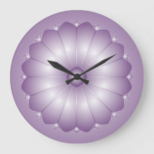 Lavender Cushion Flower Wall klok