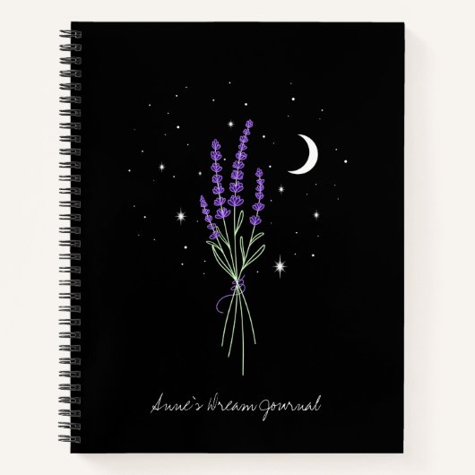 Lavender Custom Dream Journal-Notitieboek Notitieboek (Voorkant)