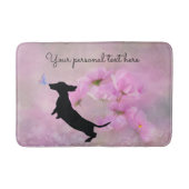 Lavender Dachshund Bath Mat (Voorkant)