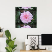 Lavender Dahlia Flower Poster (Thuiskantoor)