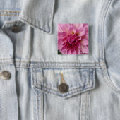 "Lavender Dahlia" Pin Vierkante Button 5,1 Cm (In situ)