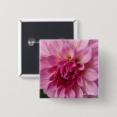 "Lavender Dahlia" Pin Vierkante Button 5,1 Cm (Voorkant /achterkant)