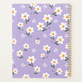 Lavender Daisy Floral Pattern Planner (Achterkant)
