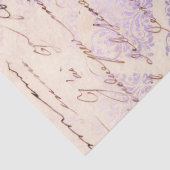 Lavender Damask met het schrijven ontkoppeling Tissuepapier (Detail)