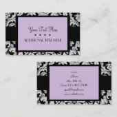 Lavender Damask Visitekaartje (Voorkant / Achterkant)
