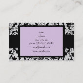 Lavender Damask Visitekaartje (Achterkant)