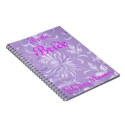 Lavender Damask Wedding Planner Notitieboek (Rechterzijde)