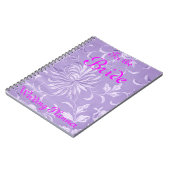 Lavender Damask Wedding Planner Notitieboek (Linkerzijde)