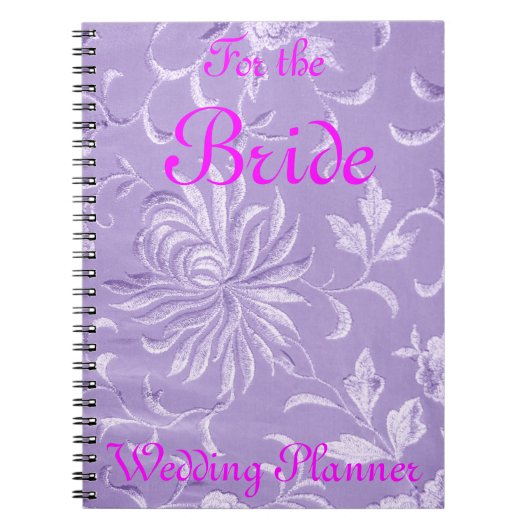 Lavender Damask Wedding Planner Notitieboek (Voorkant)
