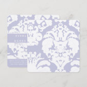 Lavender Damask Wedding Uitnodiging (Voorkant / Achterkant)