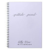 Lavender Dankbaarheid Journaal, Schattigee Script  Notitieboek (Voorkant)