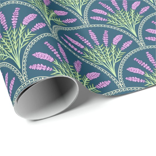 Lavender - Dark Background Cadeaupapier (Rol Hoek)