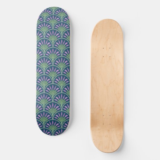 Lavender - Dark Background Persoonlijk Skateboard (Voorkant)