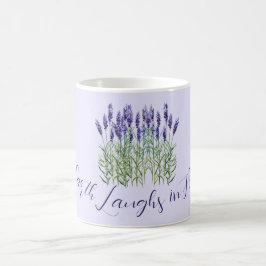 Lavender, de aarde lacht in bloemen koffiemok