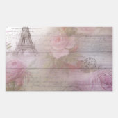 Lavender Decoupage Rechthoekige Sticker (Voorkant)