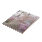 Lavender Decoupage Tegeltje (Zijkant)