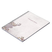 Lavender Deer Dreamweaver Boho Chic Monogram Notitieboek (Linkerzijde)