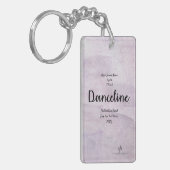 Lavender Delite Danceline Band Trip Pers Sleutelha Sleutelhanger (Voorkant Links)