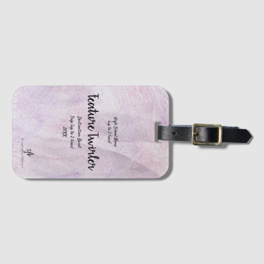 Lavender Delite Feat. Trip voor Twirler Band Bagagelabel (Voorkant (horizontaal))