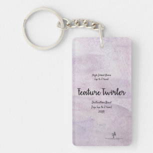Lavender Delite Feat. Twitter-bandbandtrommel. Sleutelhanger
