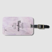 Lavender Delite Flagline Band Trip Bagagelabel (Voorkant (horizontaal))