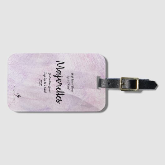 Lavender Delite Majorettes band Bagagelabel (Voorkant (horizontaal))