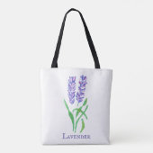 Lavender Design Canvas tas (Achterkant)