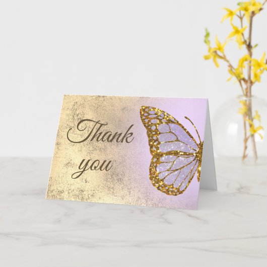 lavender design - dank u voor de kaart (Gele Bloem)