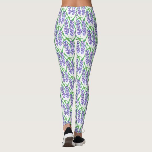 Lavender Design Leggings (Achterkant)