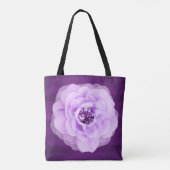 Lavender Diamond Roos Paars Grunge Tote Bag (Achterkant)