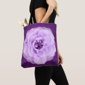 Lavender Diamond Roos Paars Grunge Tote Bag (Dichtbij)