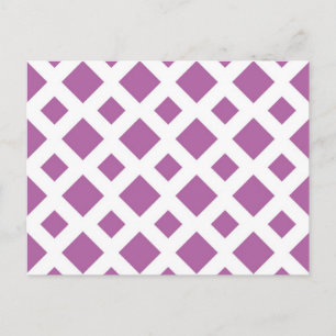 Lavender Diamonds op White Briefkaart