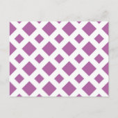 Lavender Diamonds op White Briefkaart (Voorkant)