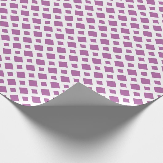 Lavender Diamonds op White Cadeaupapier (Hoek)