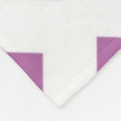 Lavender Diamonds op White Fleece Deken (Hoek)