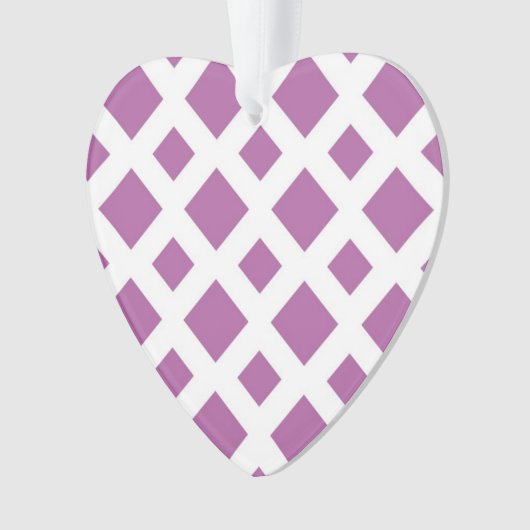 Lavender Diamonds op White Ornament (voorkant)