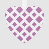 Lavender Diamonds op White Ornament (voorkant)