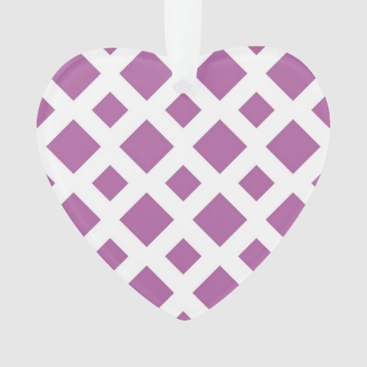 Lavender Diamonds op White Ornament (voorkant)