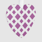 Lavender Diamonds op White Ornament (voorkant)