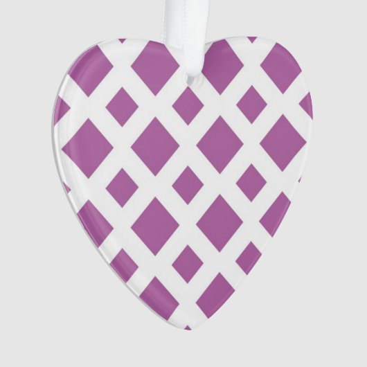Lavender Diamonds op White Ornament (voorkant)