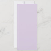 Lavender die met het Elegant Menu van de Naam van (Achterkant)