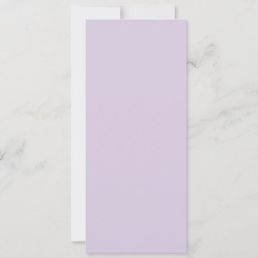 Lavender die met het Elegant Menu van de Naam van (Achterkant)