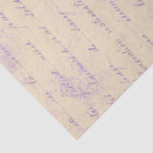 Lavender die op de Ontkoppeling van Cream schrijft Tissuepapier (Detail)