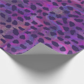 Lavender dierenhuid met paarse vlekken cadeaupapier (Hoek)