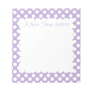 Lavender Dotty Polka Dots Notitieblok