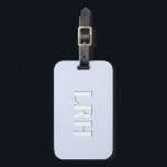 Lavender Double Layer Simple Initial Monogram  Bagagelabel<br><div class="desc">Level up your travel game with this periwinkle monogram luggage tag — a soft, modern take on classic personalization. The design features a bold serif initial with a subtle shadow, all wrapped in calming lavender and periwinkle tones that feel clean, elegant, and easy to spot on a crowded baggage carousel....</div>