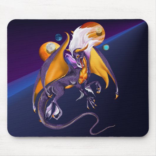 Lavender Dragon Mousepad Muismat (Voorkant)